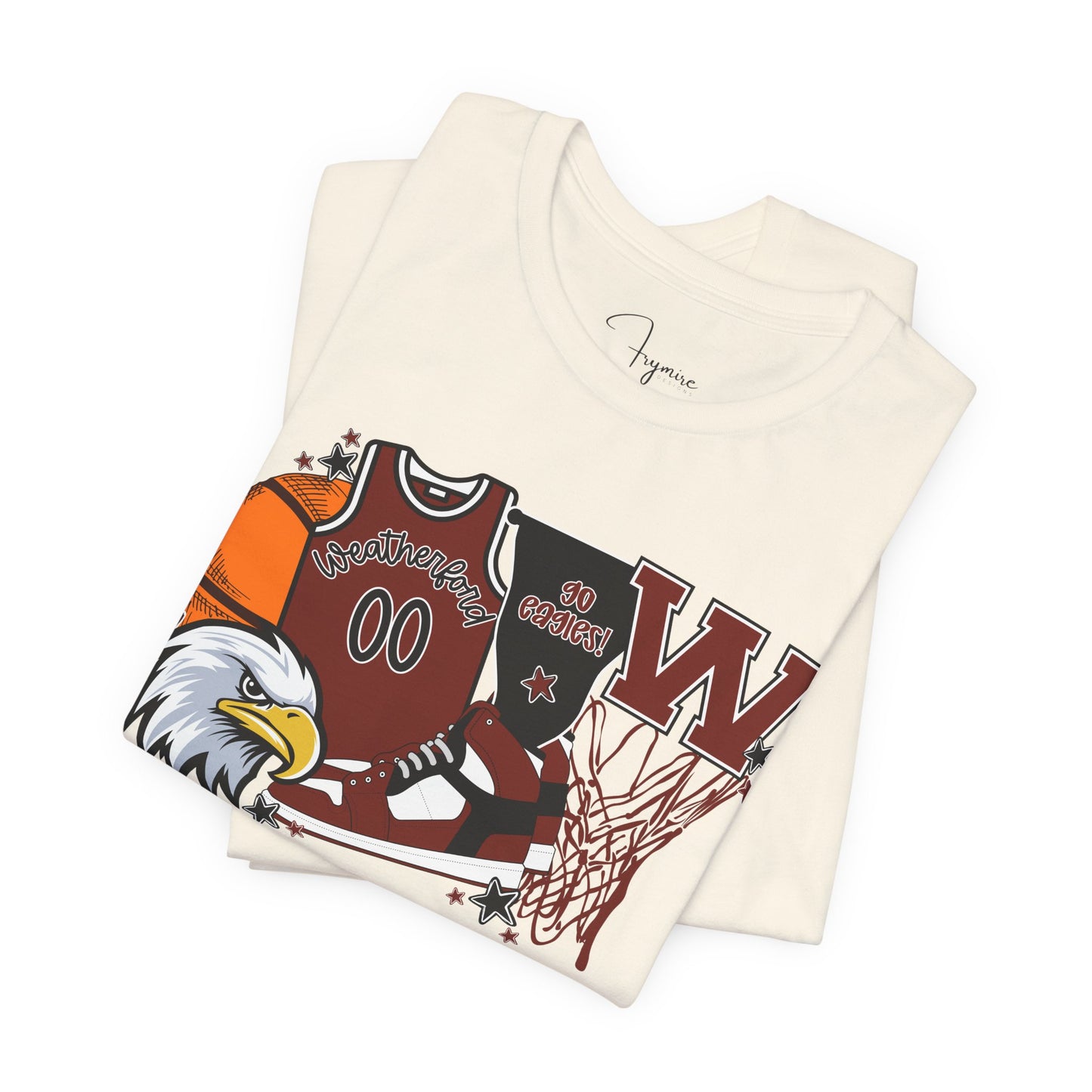 Limited Time Weatherford Eagles Custom Jersey Bella Canvas Tee