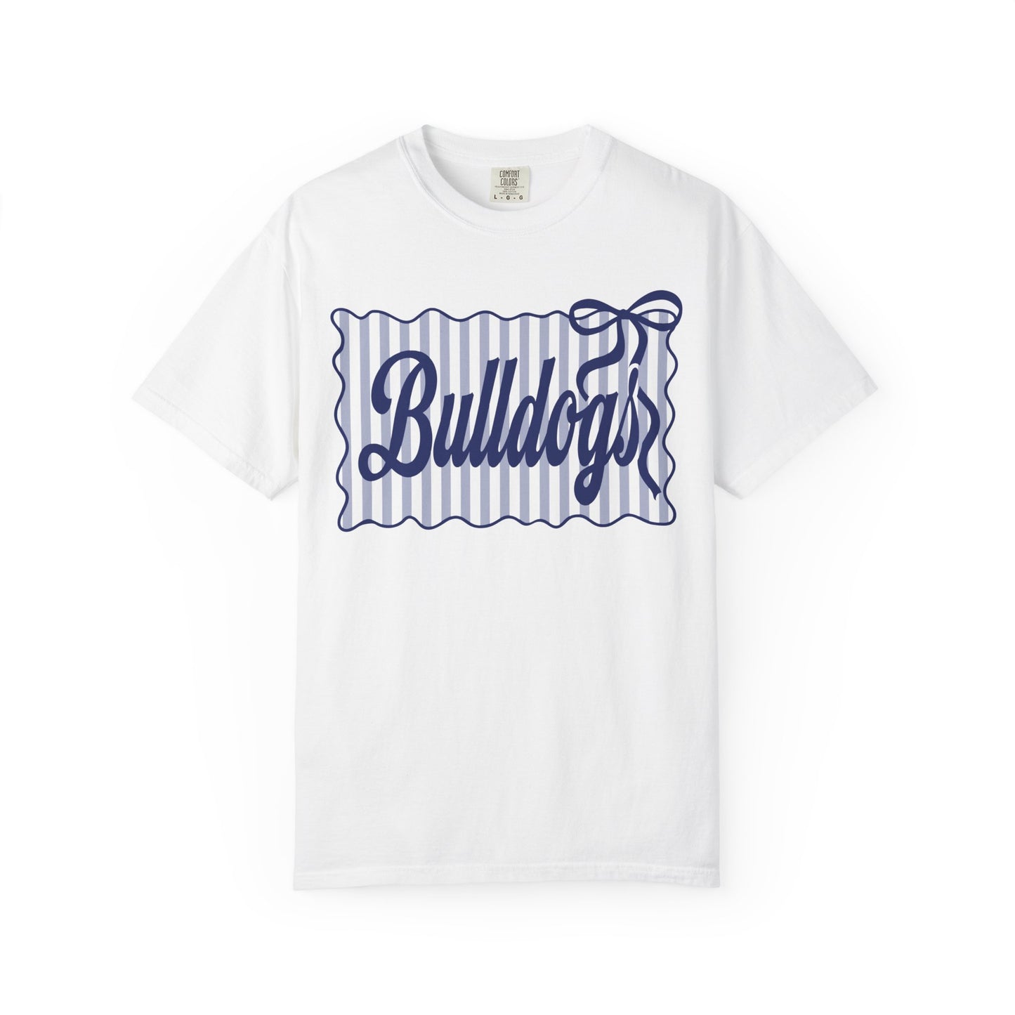 Striped Bulldogs Comfort Color Tee