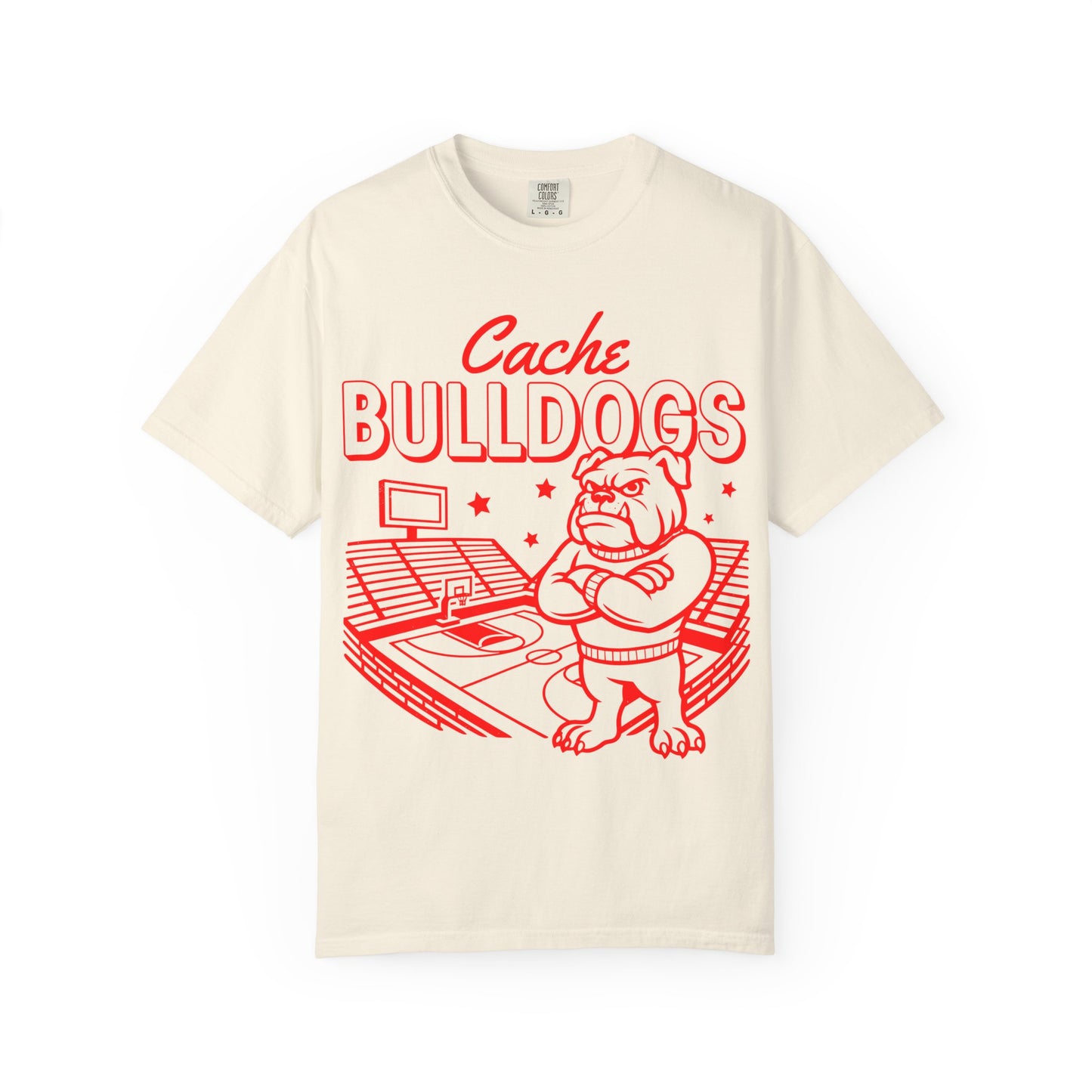 Cache Bulldogs Basketball Comfort Colors Tee