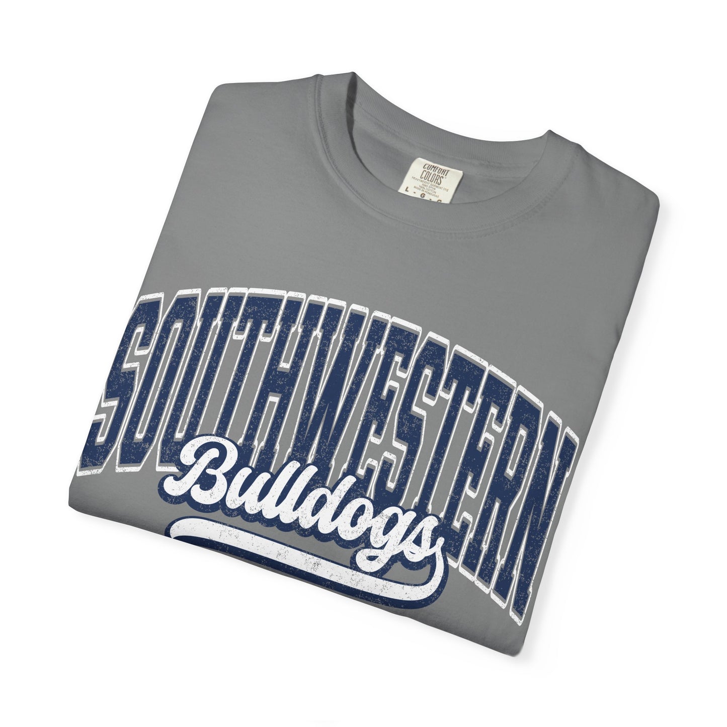 Retro comfort colors tee bulldogs