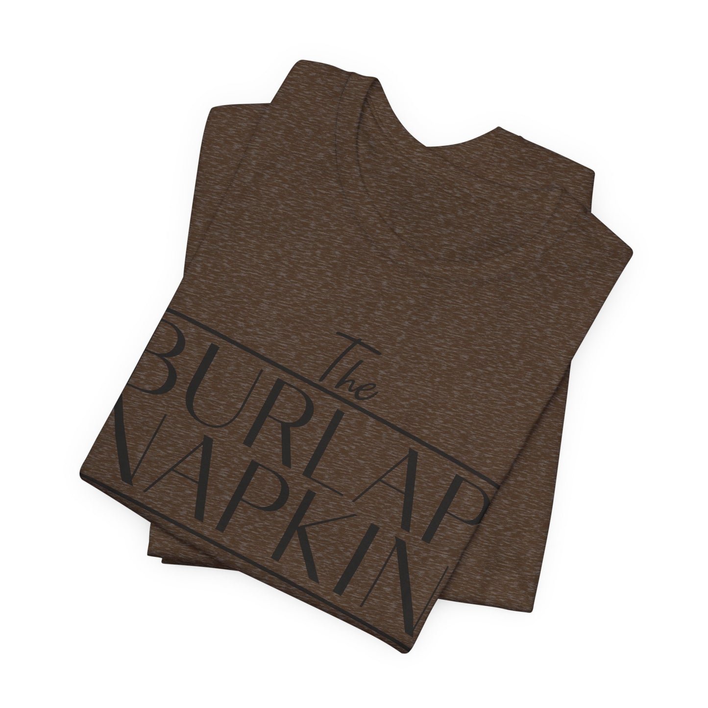 Burlap Napkin Front Only Bella Canvas