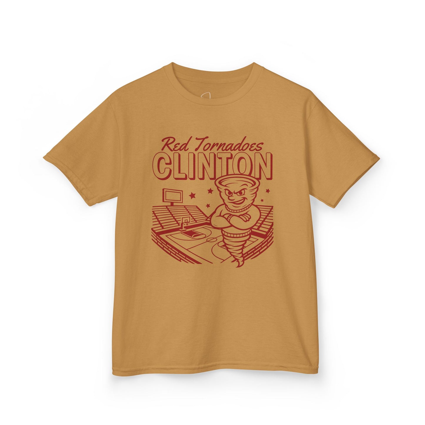 Youth Clinton Red Tornadoes Basketball Tee
