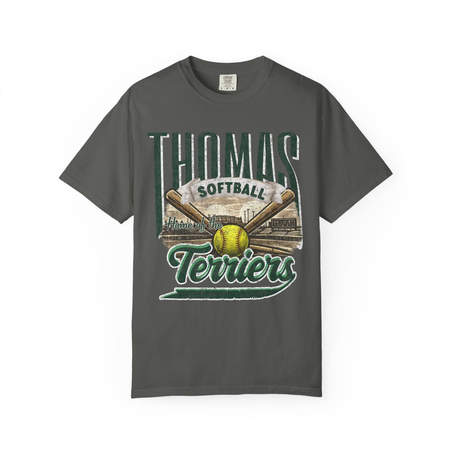 Thomas Terriers Softball Retro Comfort Colors