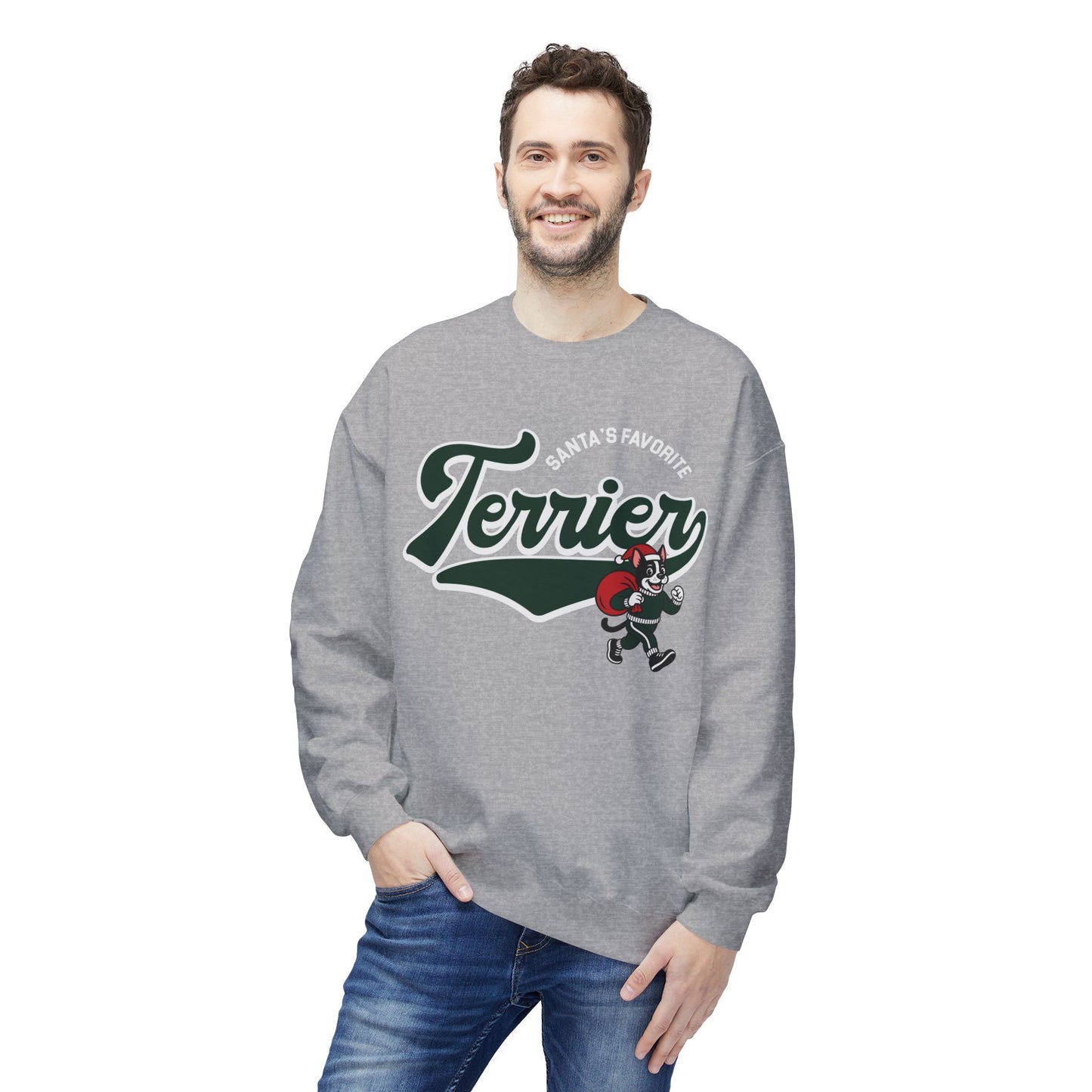 Santa's Favorite Terrier Crewneck Sweatshirt