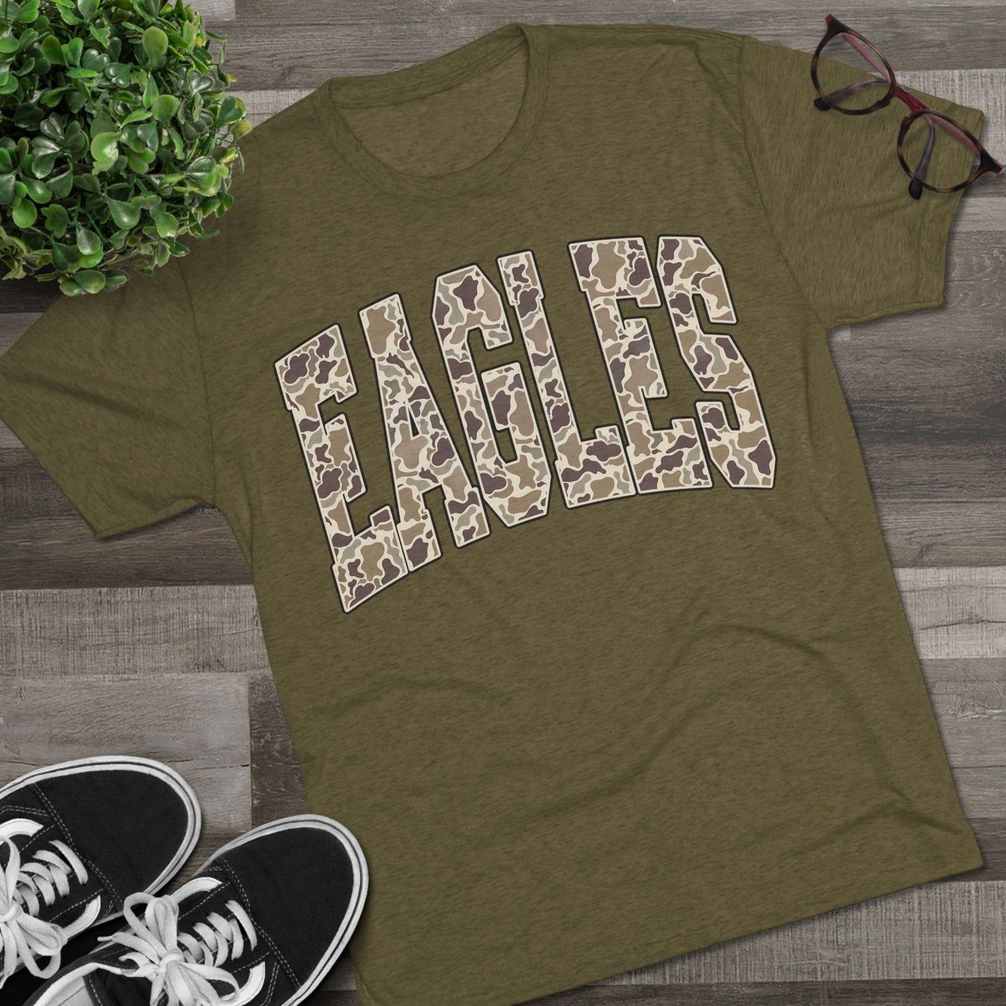 Eagles Camo Triblend Tee