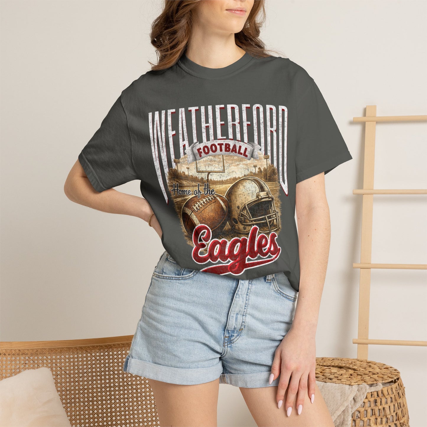 Weatherford Eagles Retro Comfort Colors Tee