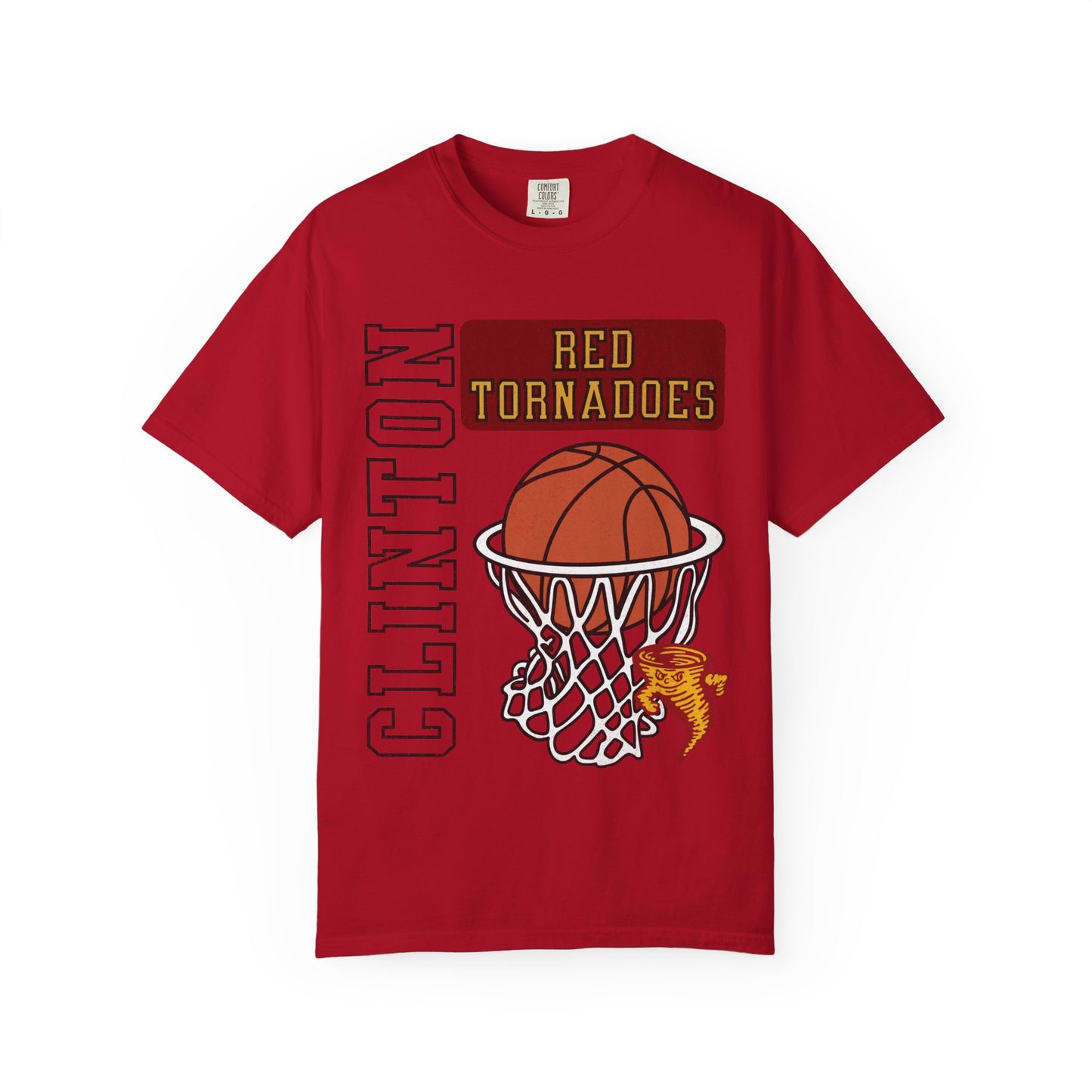 Clinton Old School Style Basketball Tee Comfort Colors