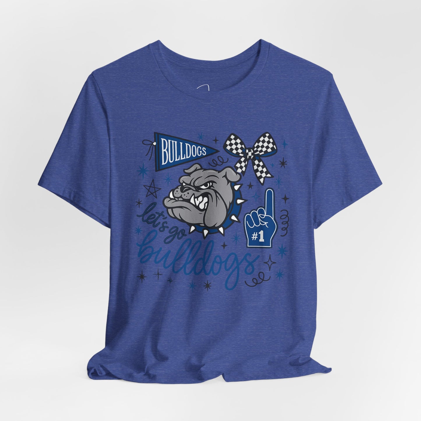 Lets Go Bulldogs Bella Canvas Tee