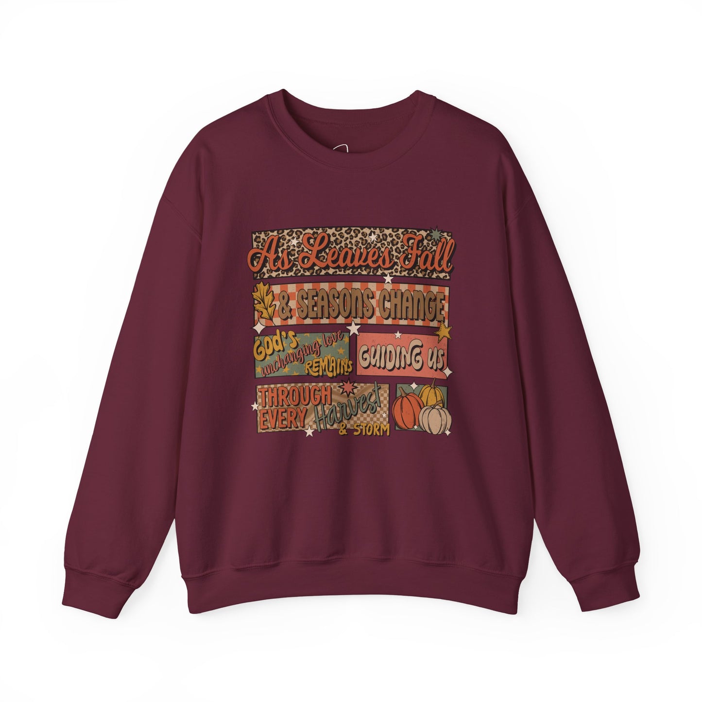 As Leaves Fall Gildan Crewneck