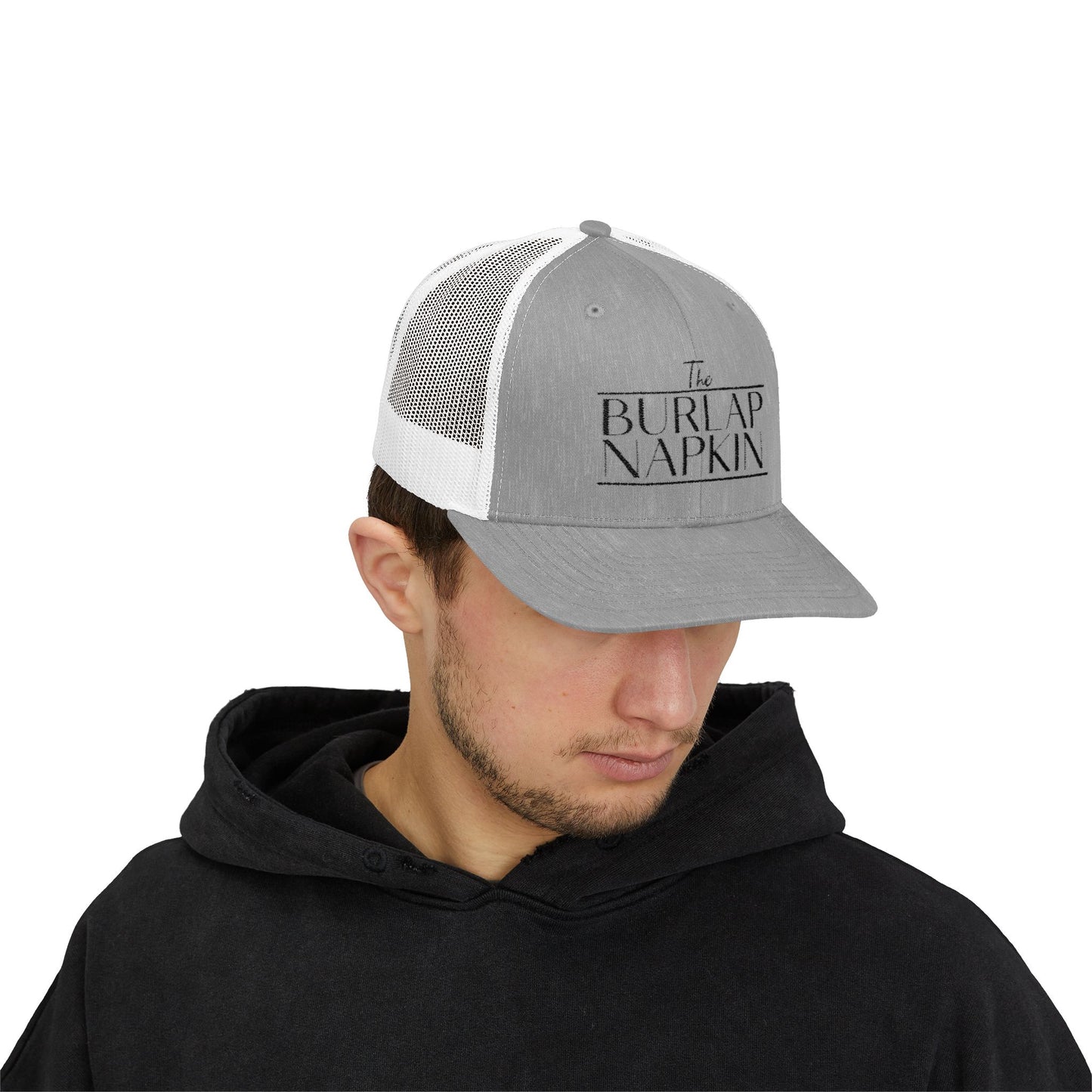 Snapback Trucker Cap Burlap Napkin