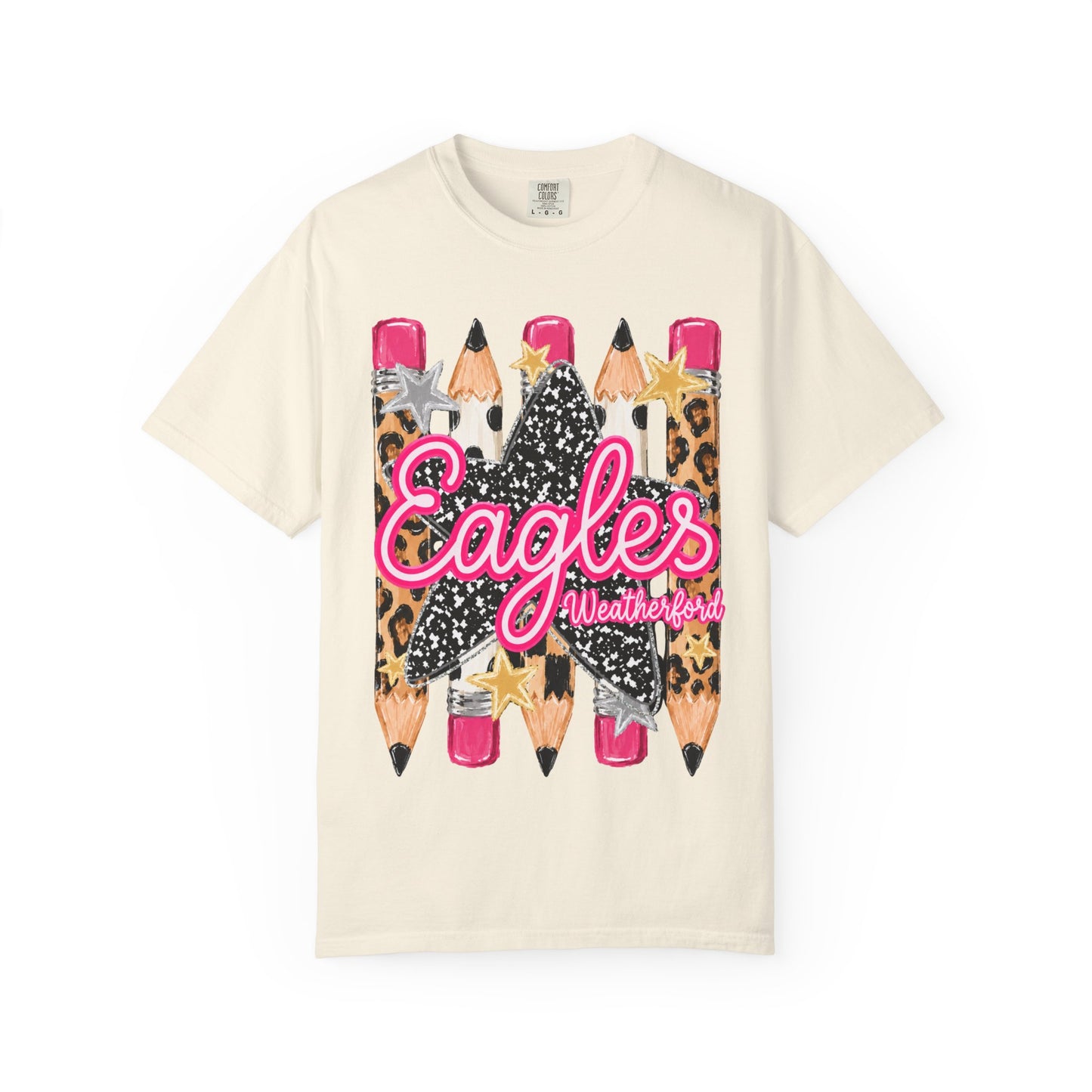 Weatherford Eagles Pencil Tee Comfort Colors