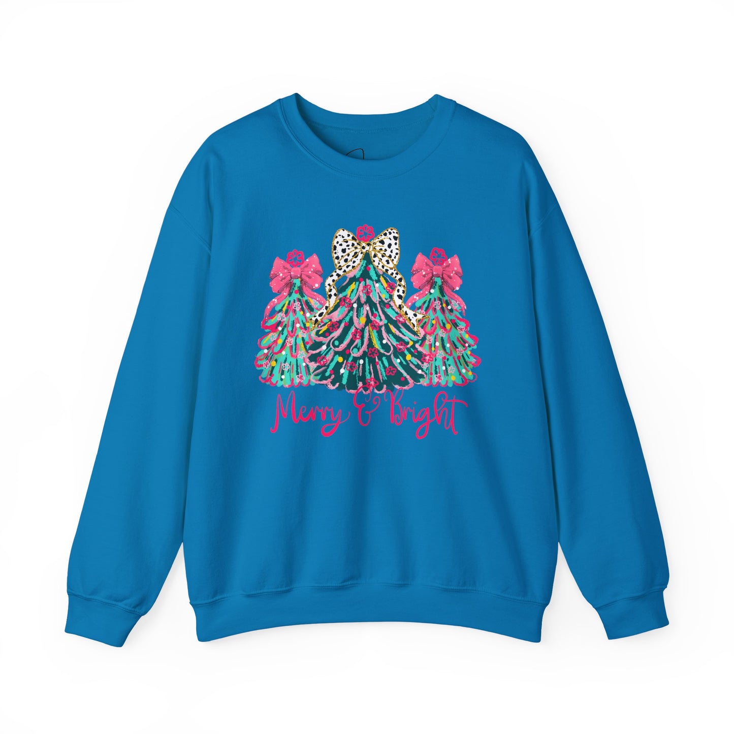 Merry and Bright Heavy Blend™ Crewneck Sweatshirt