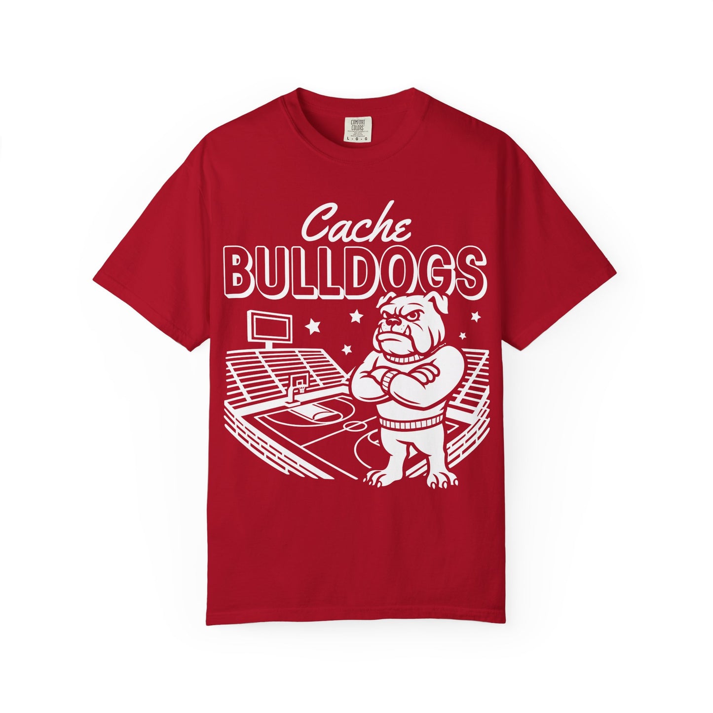 Cache Bulldogs Basketball Comfort Colors Tee
