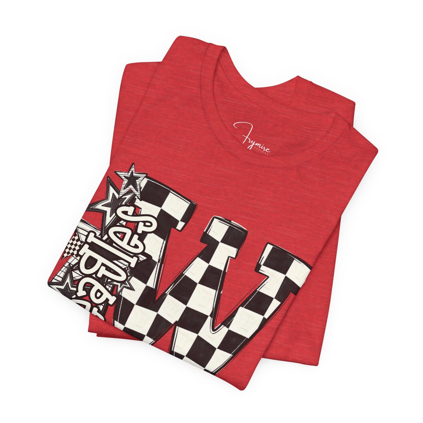Checkered Weatherford Eagles Bella Canvas Tee