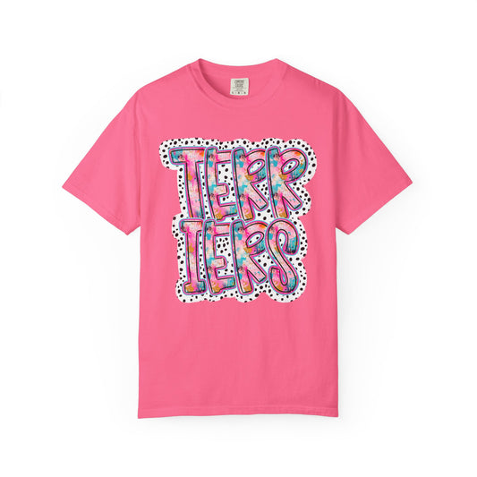 Terrier Stacked Dotty Comfort Colors Tee