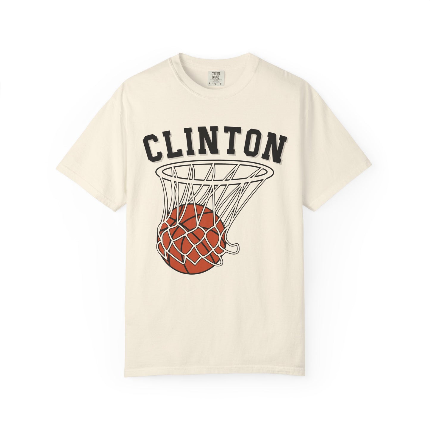 Clinton Basketball Comfort Colors Tee