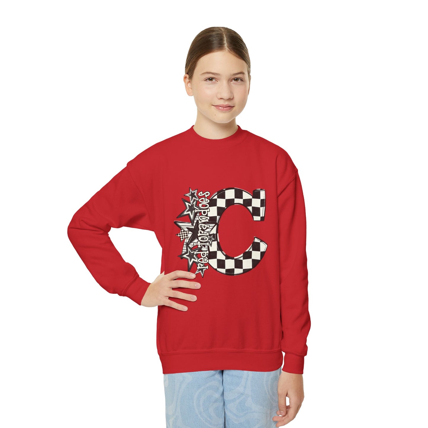 Clinton stars Youth Crewneck Sweatshirt
