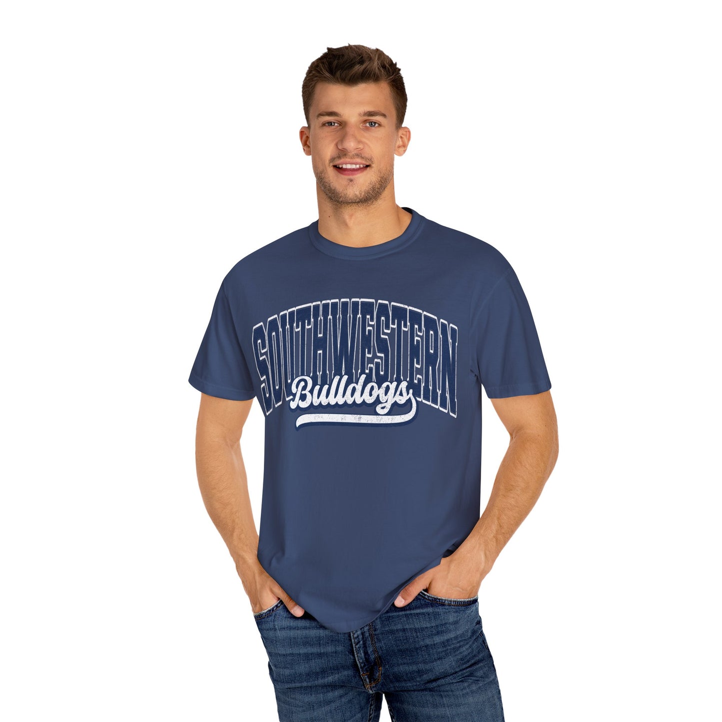 Retro comfort colors tee bulldogs