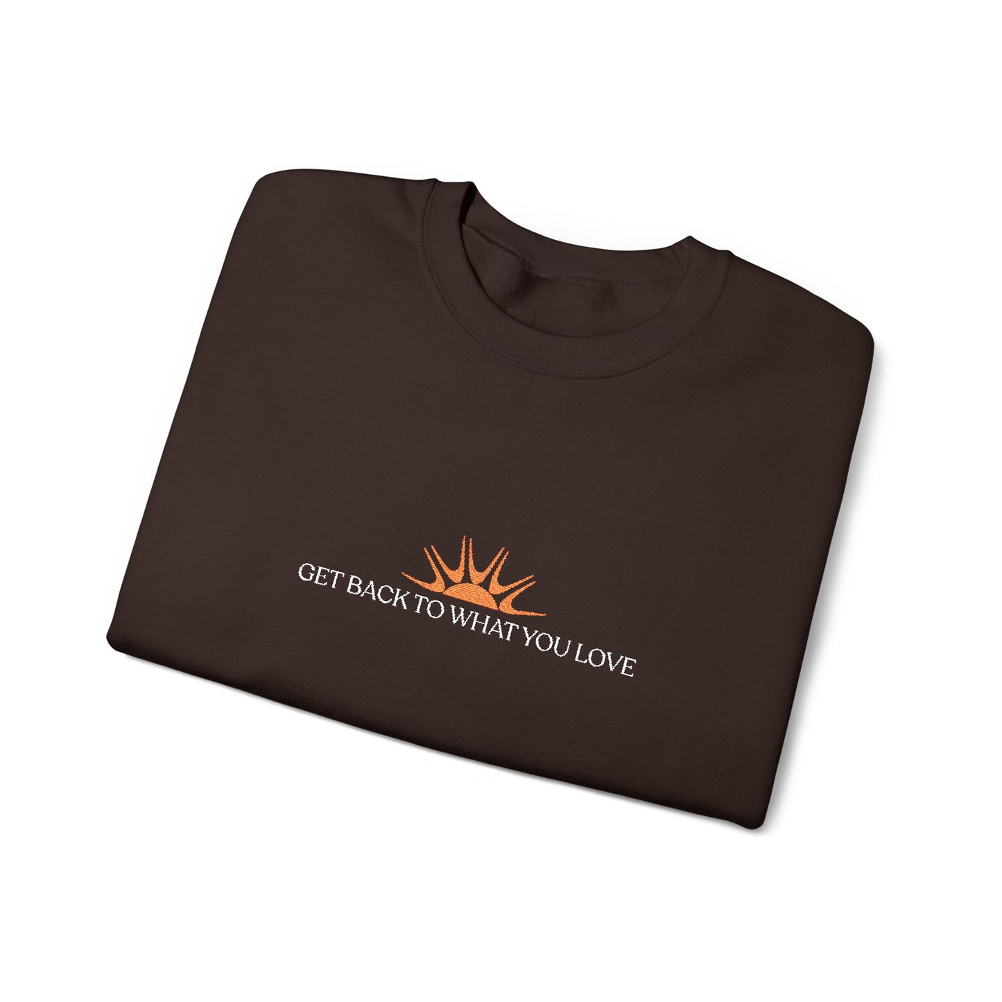 Embroidered Classic Get Back to What You Love TheraWest Crewneck
