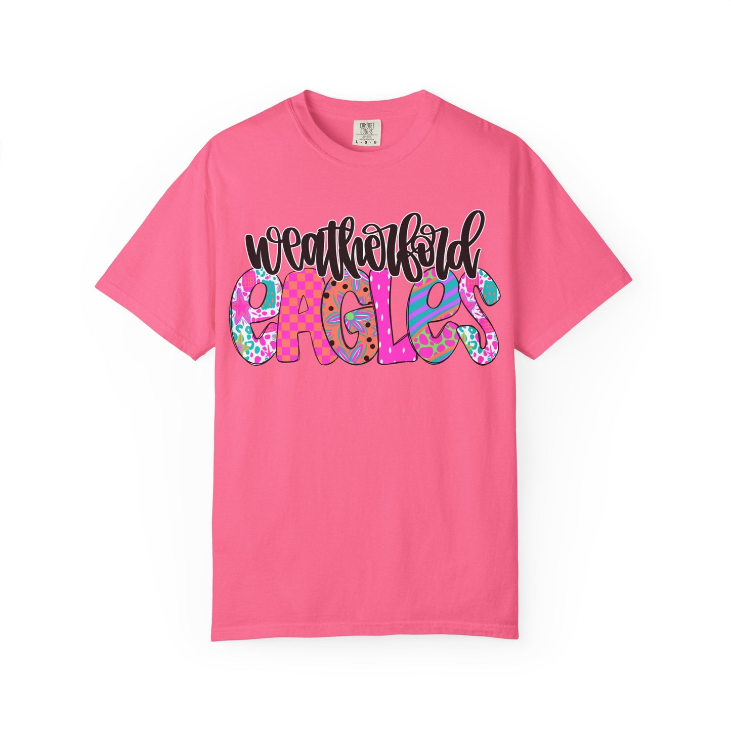 Weatherford Eagles Funky Comfort Colors Tee