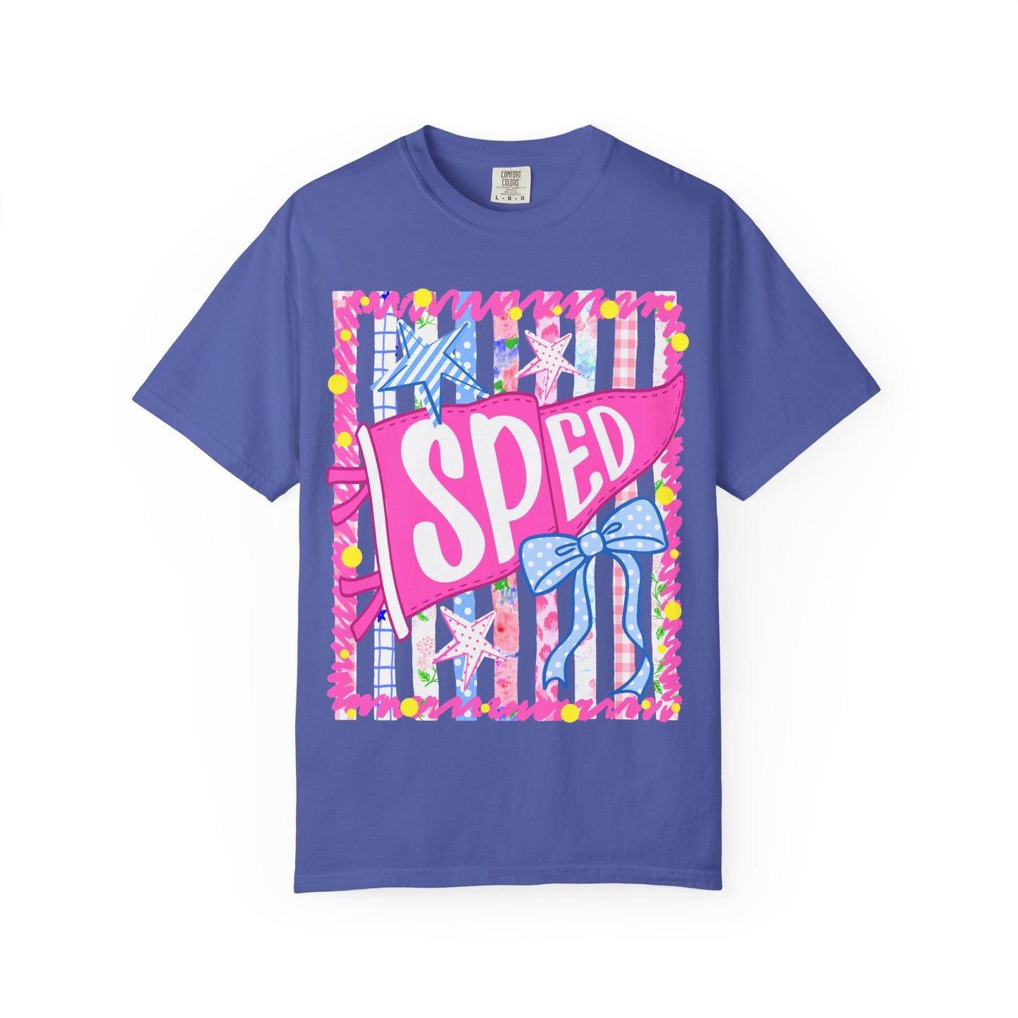 SPED Pennant Flag Stripes Comfort Colors