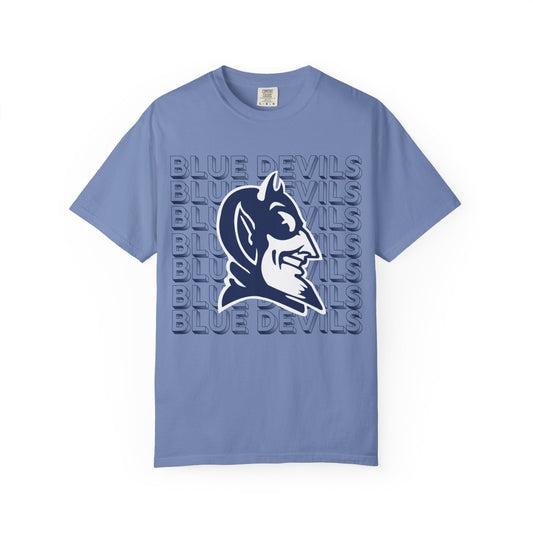 Stacked Blue Devils Comfort Colors