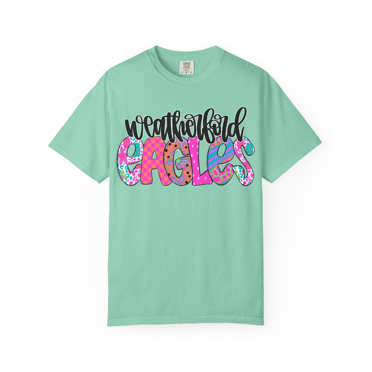 Weatherford Eagles Funky Comfort Colors Tee