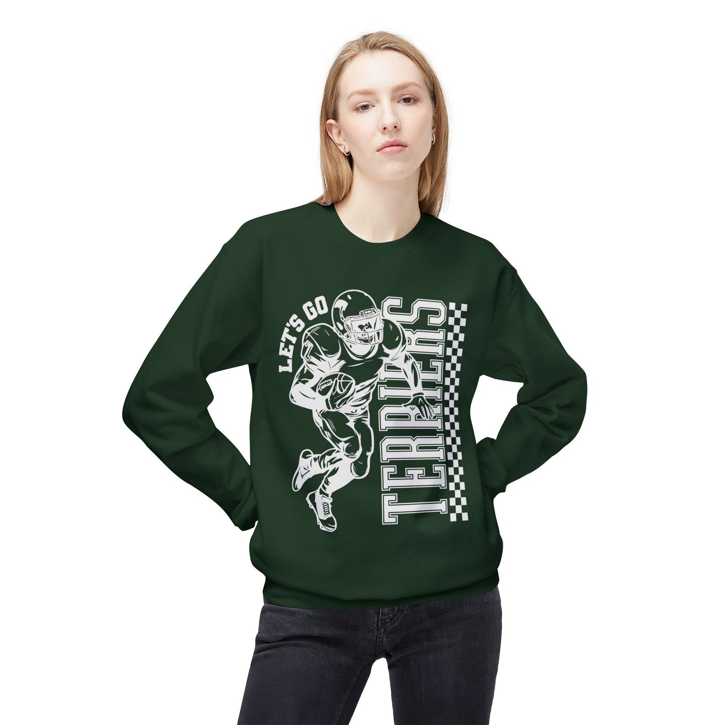 Terriers Football Lets Go Softstyle Crewneck