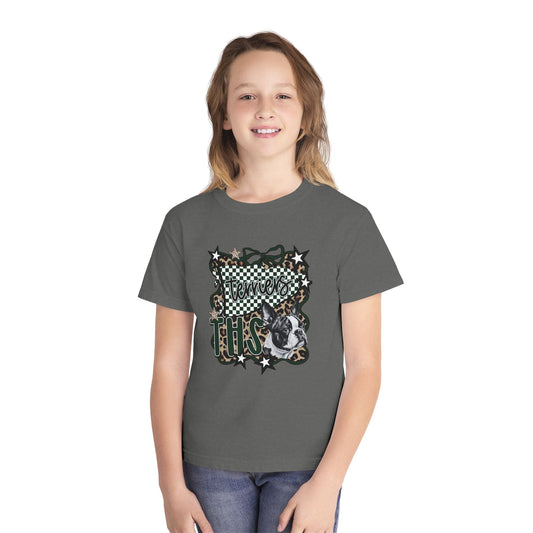 Youth leopard terriers