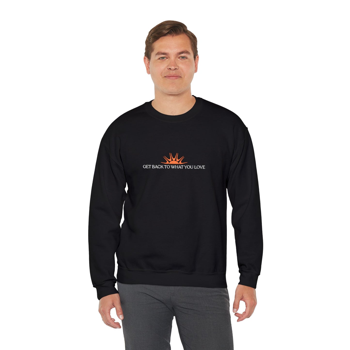 Embroidered Classic Get Back to What You Love TheraWest Crewneck