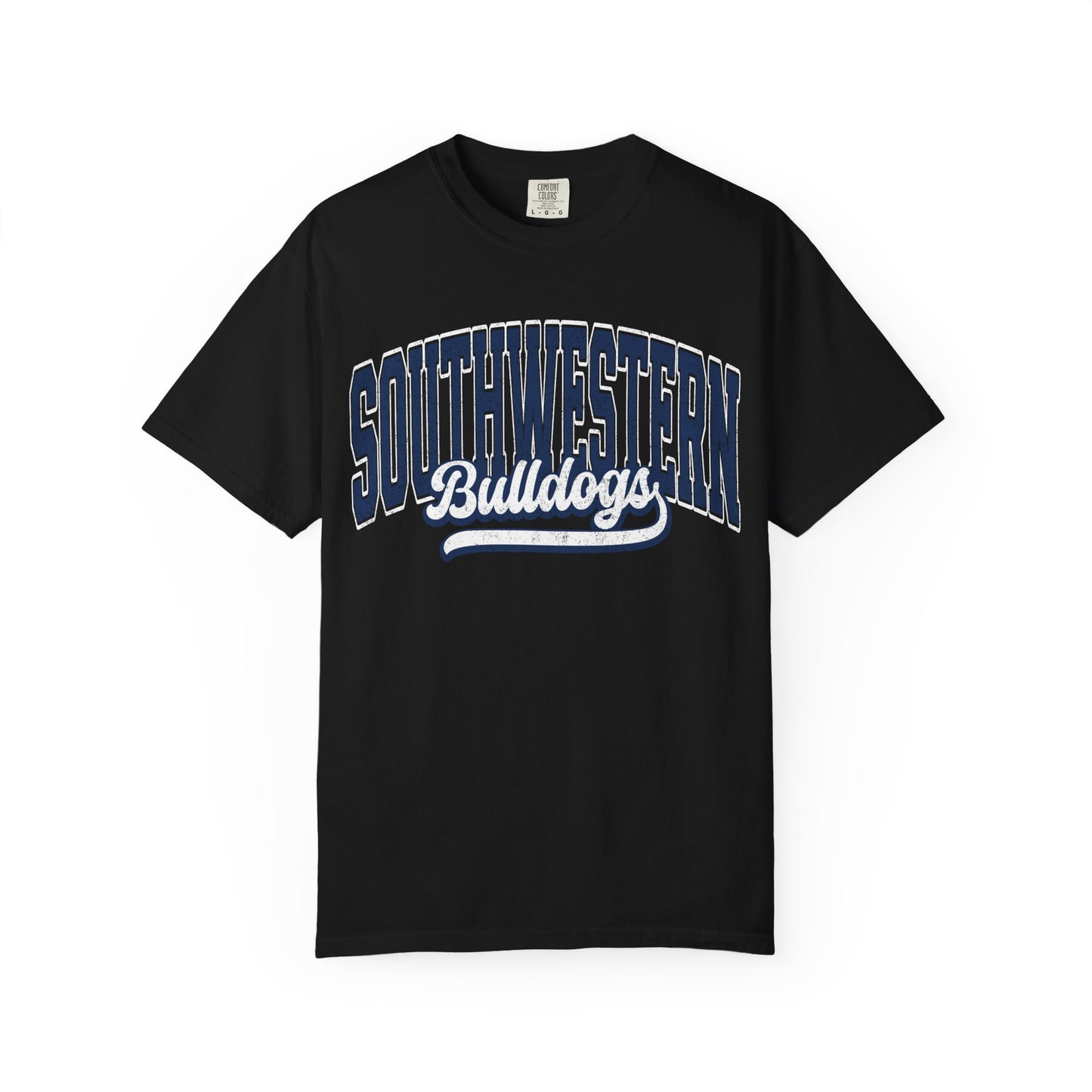 Retro comfort colors tee bulldogs