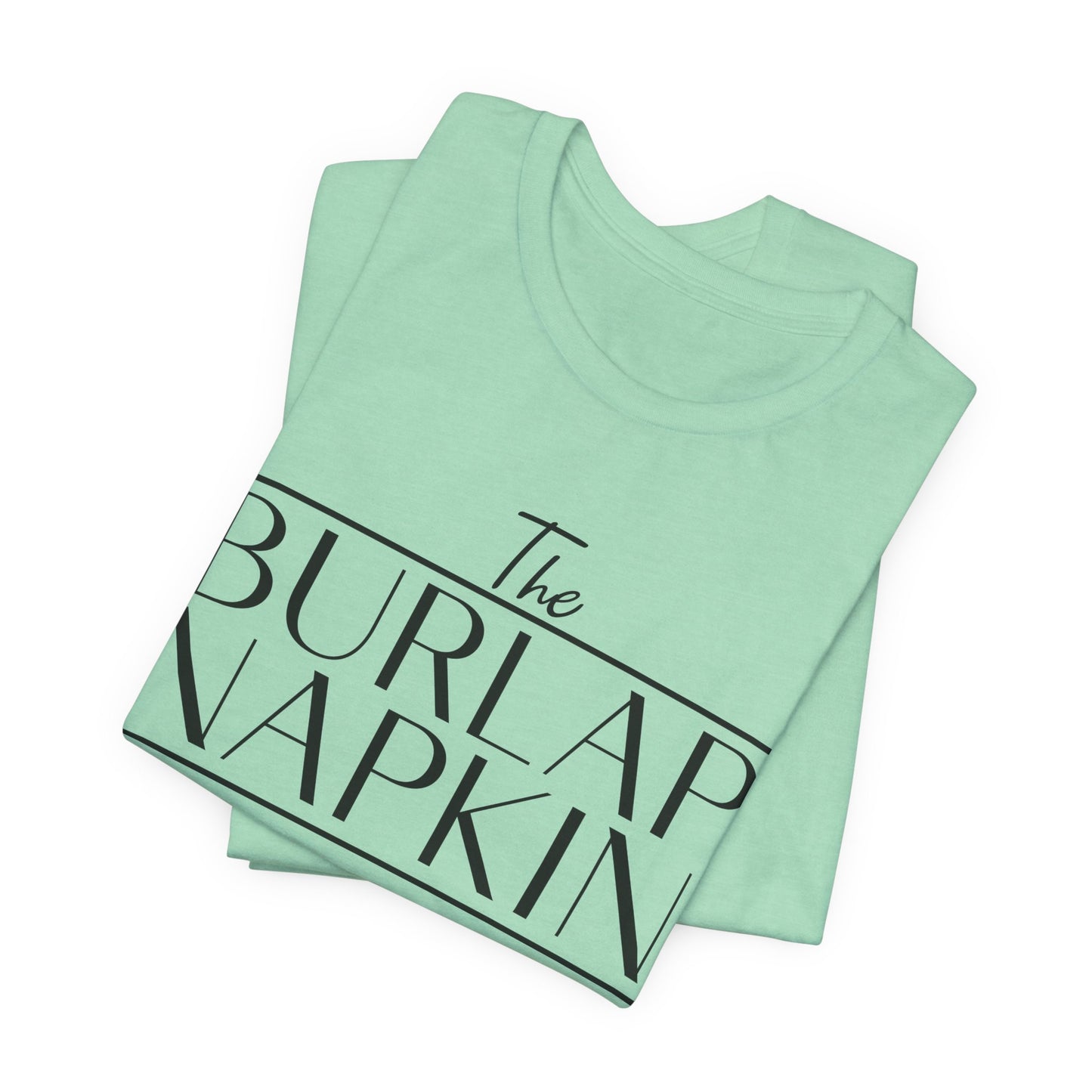 Burlap Napkin Front Only Bella Canvas