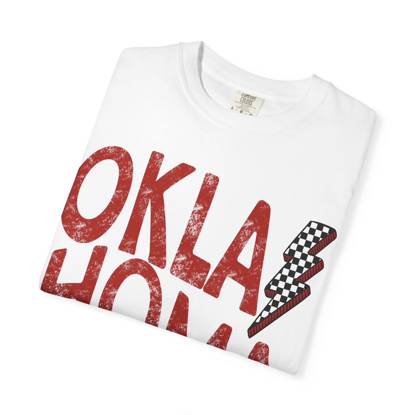 Oklahoma Checkered Bolt Comfort Colors