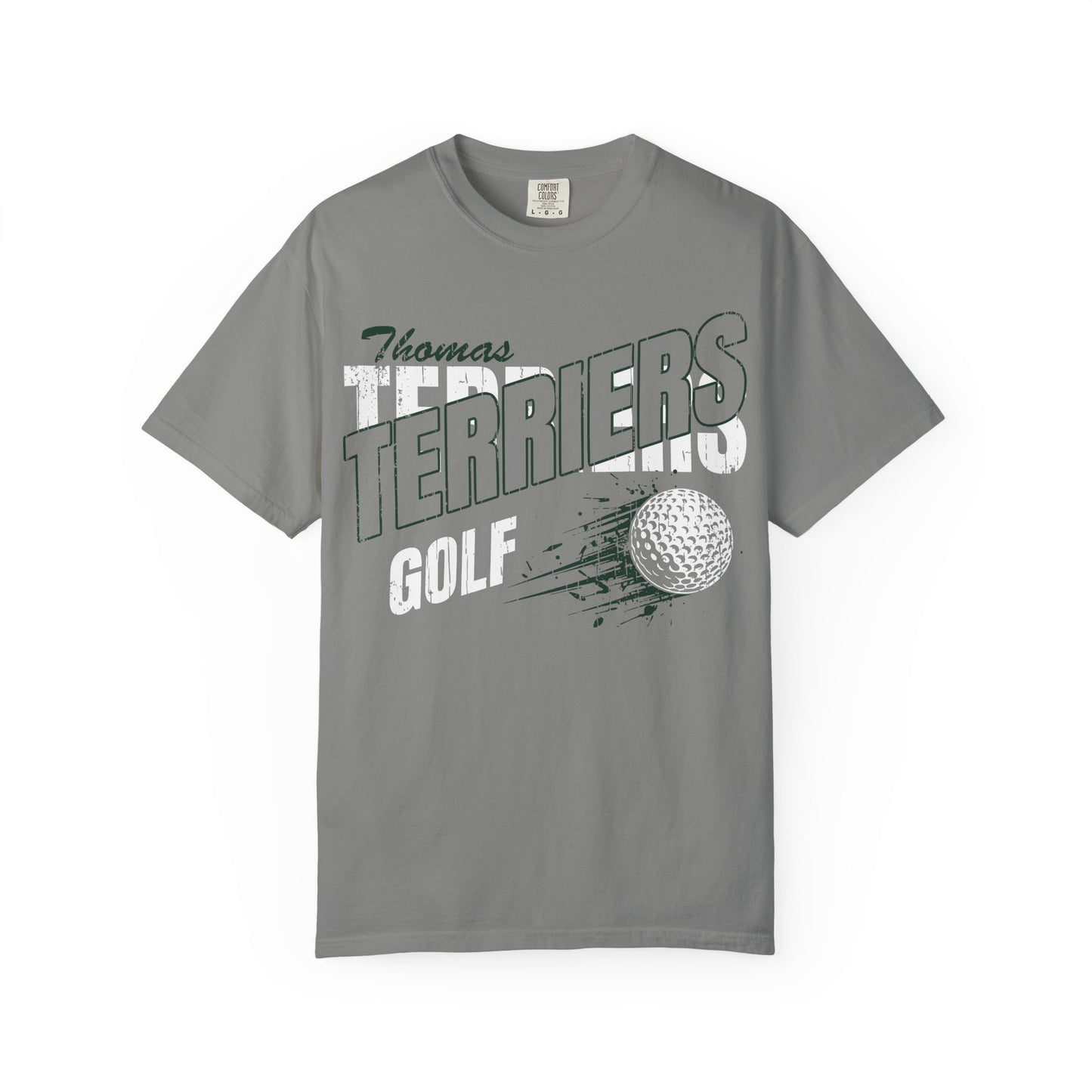 Thomas Terriers Golf Comfort Colors Tee