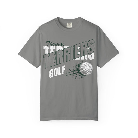 Thomas Terriers Golf Comfort Colors Tee