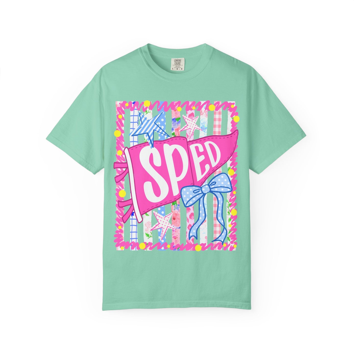 SPED Pennant Flag Stripes Comfort Colors