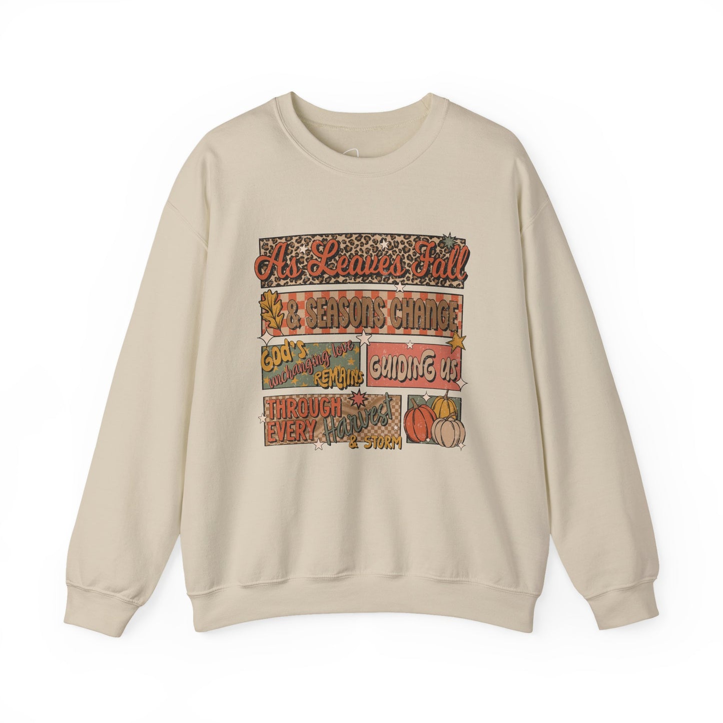 As Leaves Fall Gildan Crewneck
