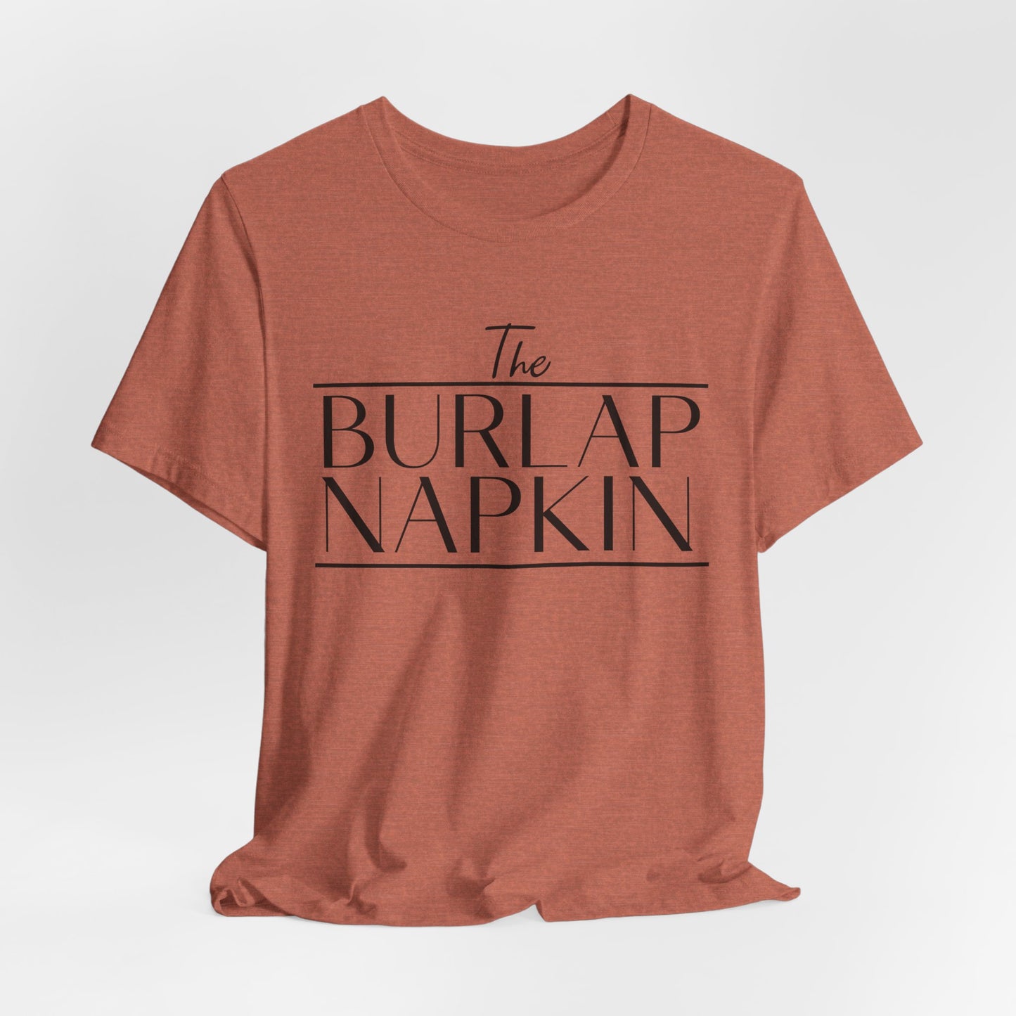 Burlap Napkin Front Only Bella Canvas