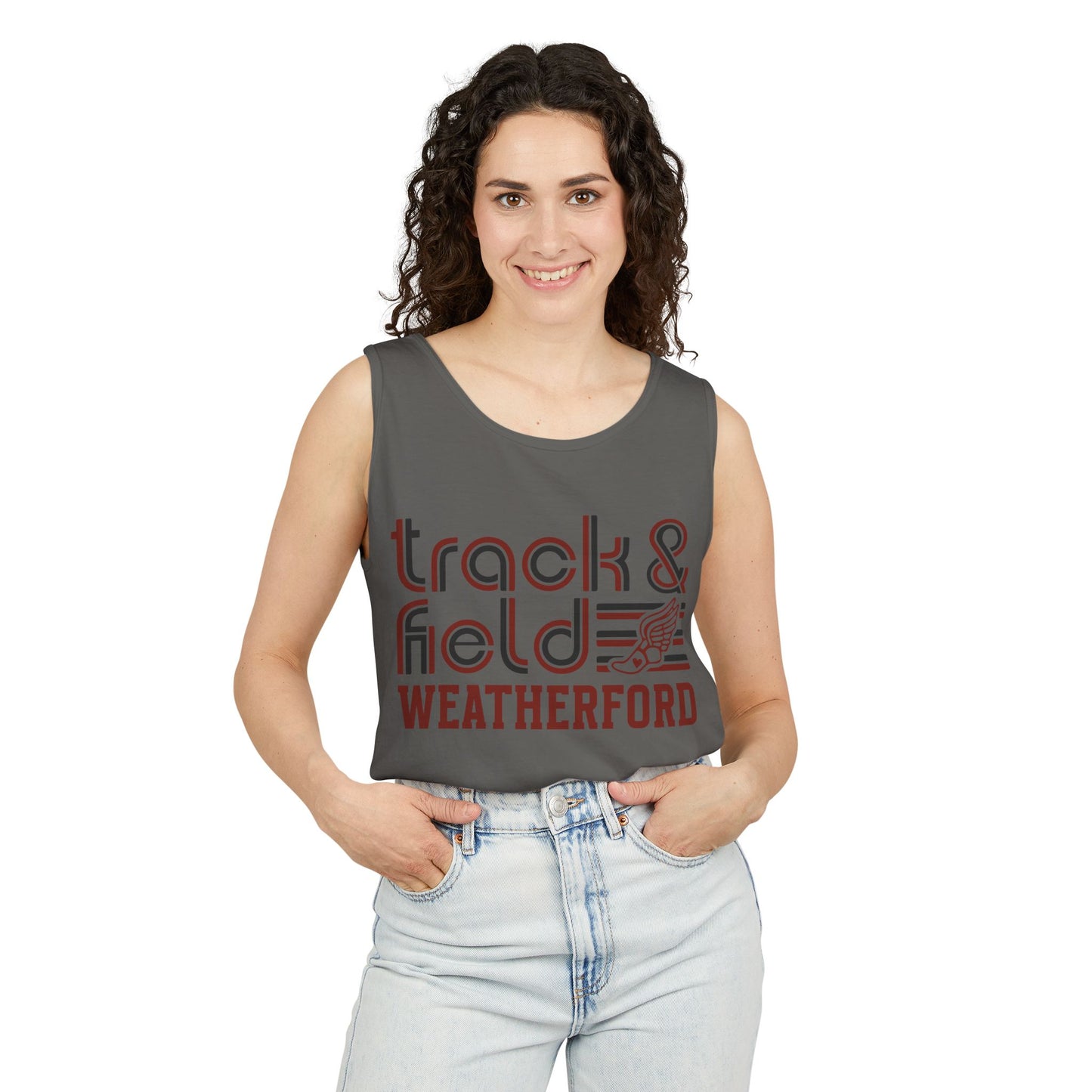 Comfort Colors Track And Field Tank Weatherford