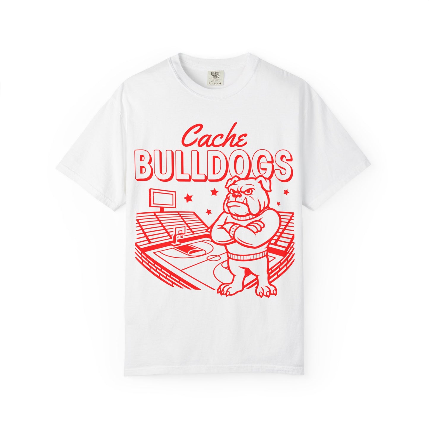 Cache Bulldogs Basketball Comfort Colors Tee