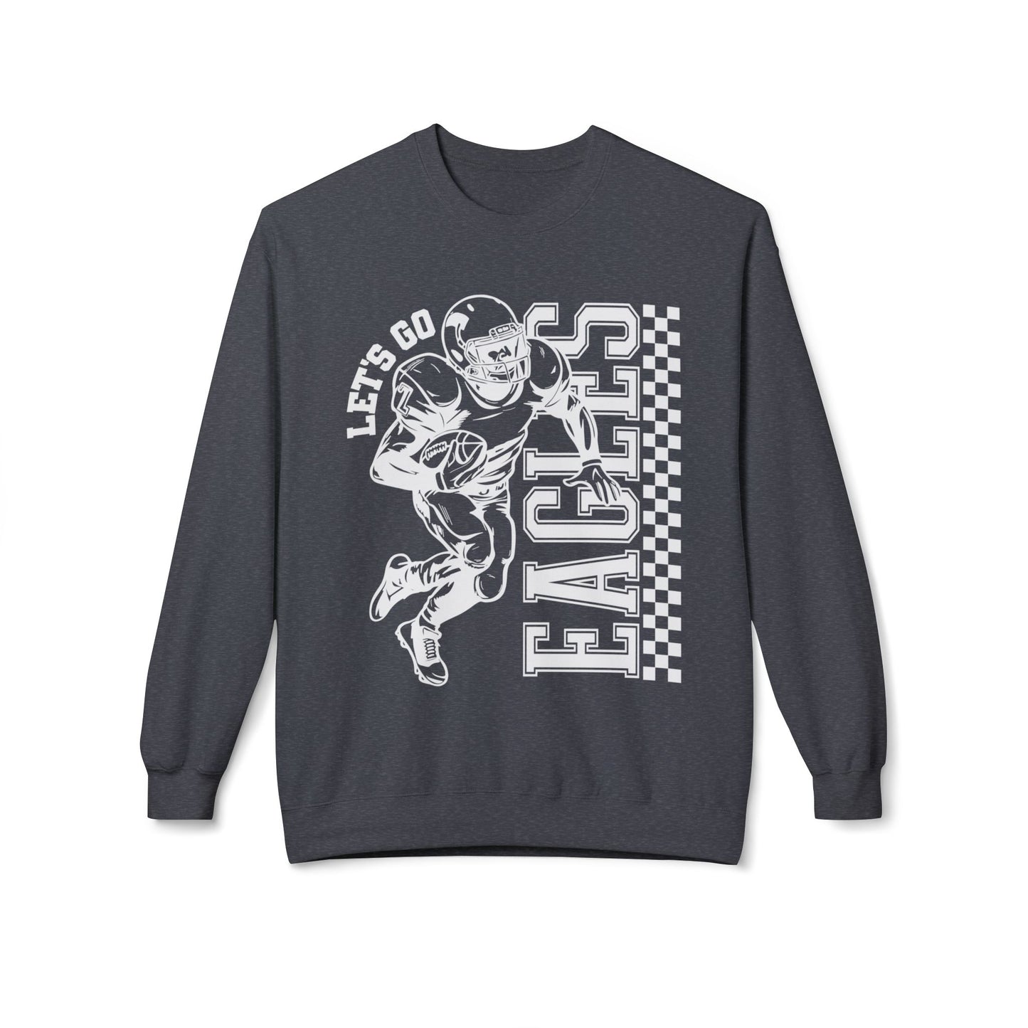 Eagles Football Lets Go Softstyle Crewneck