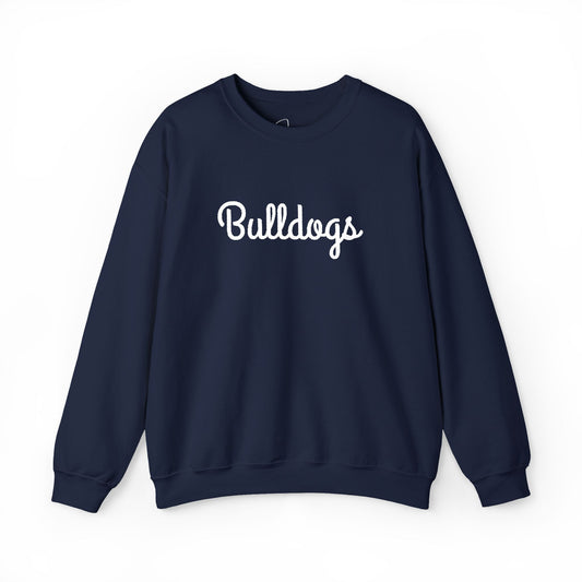 Bulldogs Embroidery Unisex Heavy Blend™ Crewneck Sweatshirt