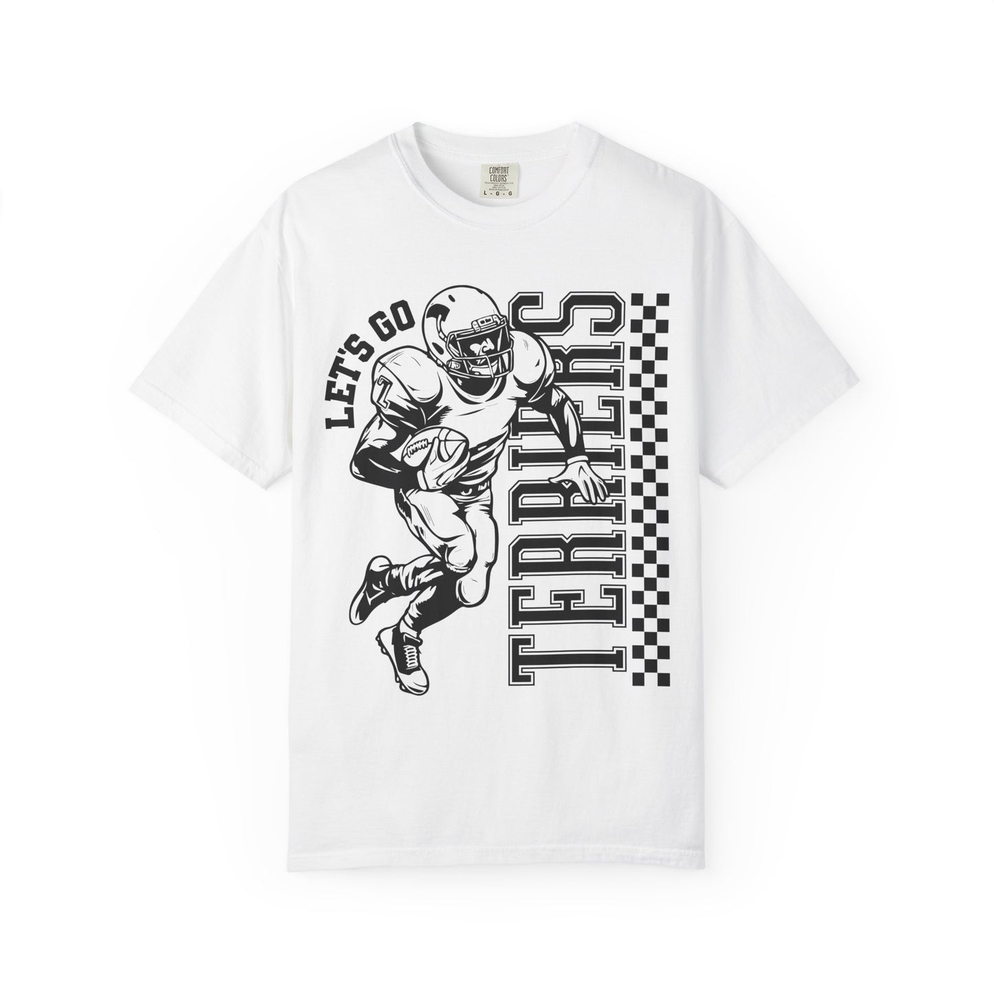 Lets go Terriers Football Comfort Colors Tee