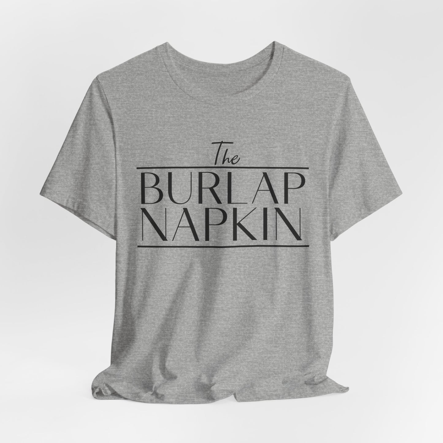 Burlap Napkin Front Only Bella Canvas