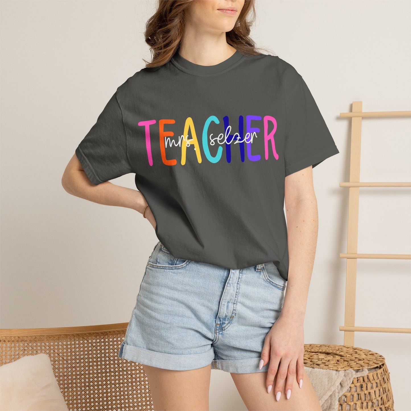 Custom Name Teacher Comfort Colors