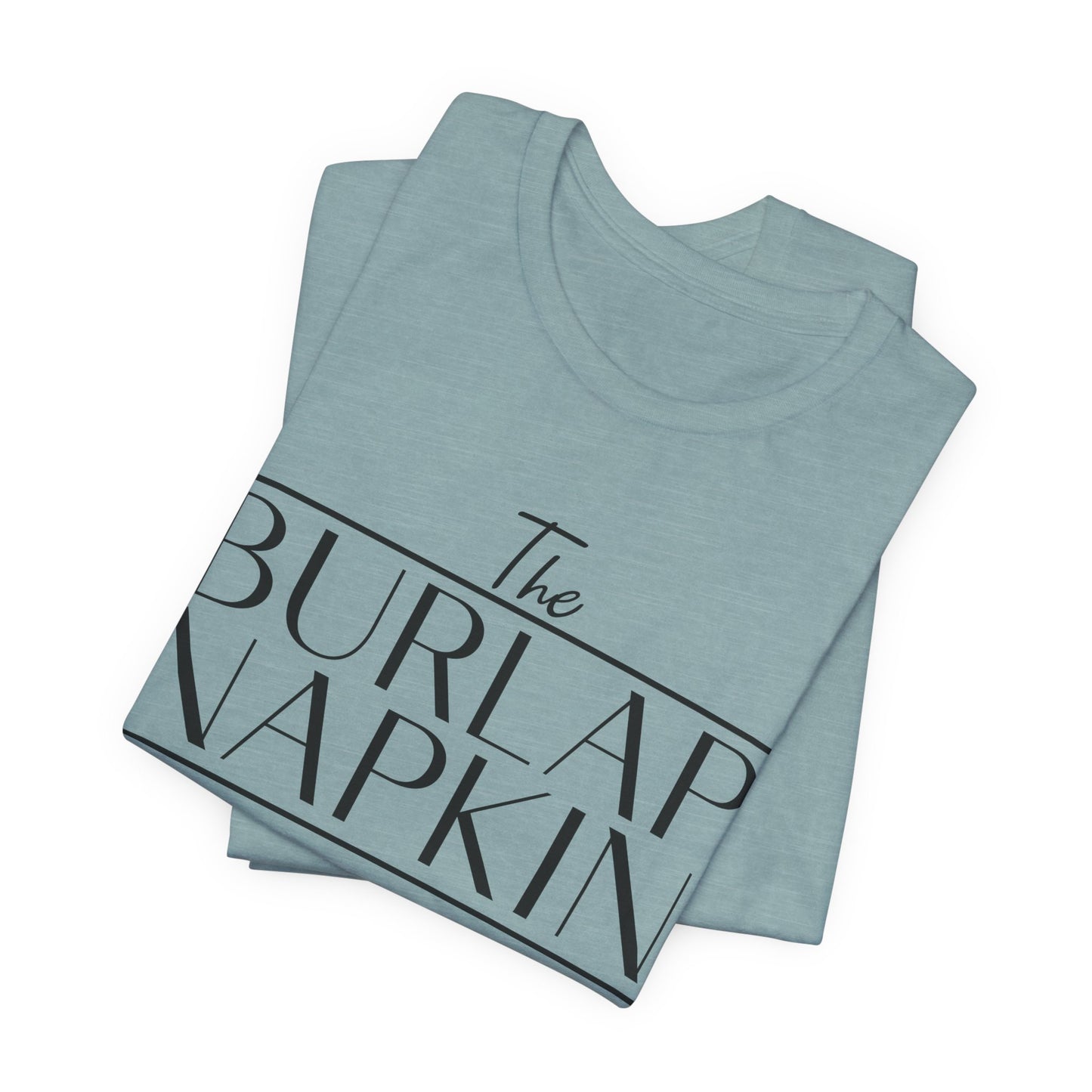 Burlap Napkin Front Only Bella Canvas