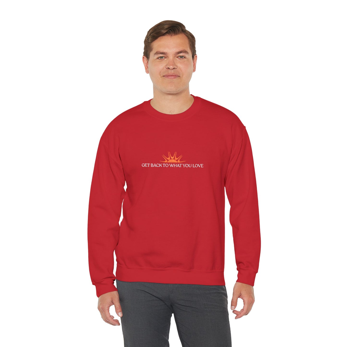 Embroidered Classic Get Back to What You Love TheraWest Crewneck