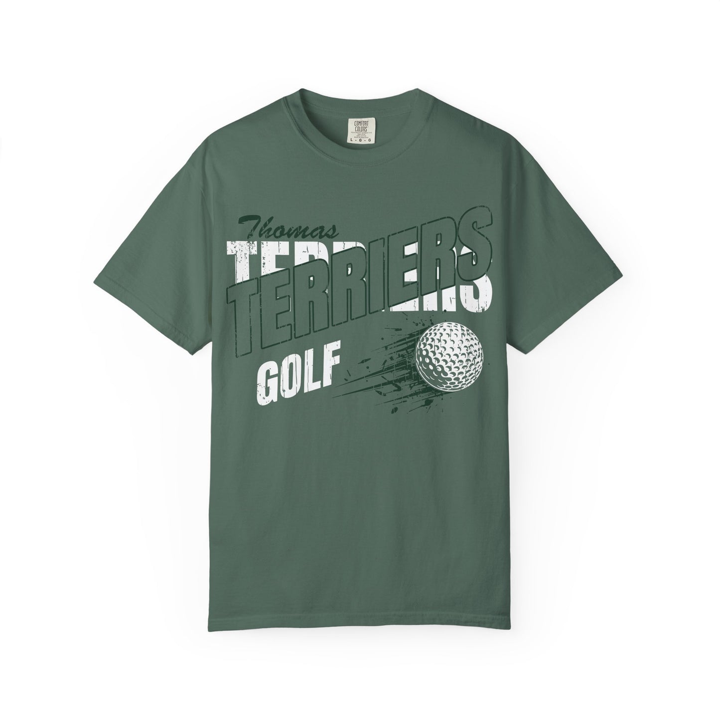 Thomas Terriers Golf Comfort Colors Tee