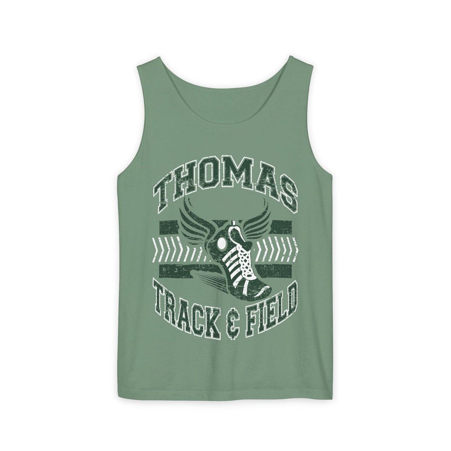 Thomas Track and Field Tank Top Comfort Colors Tee