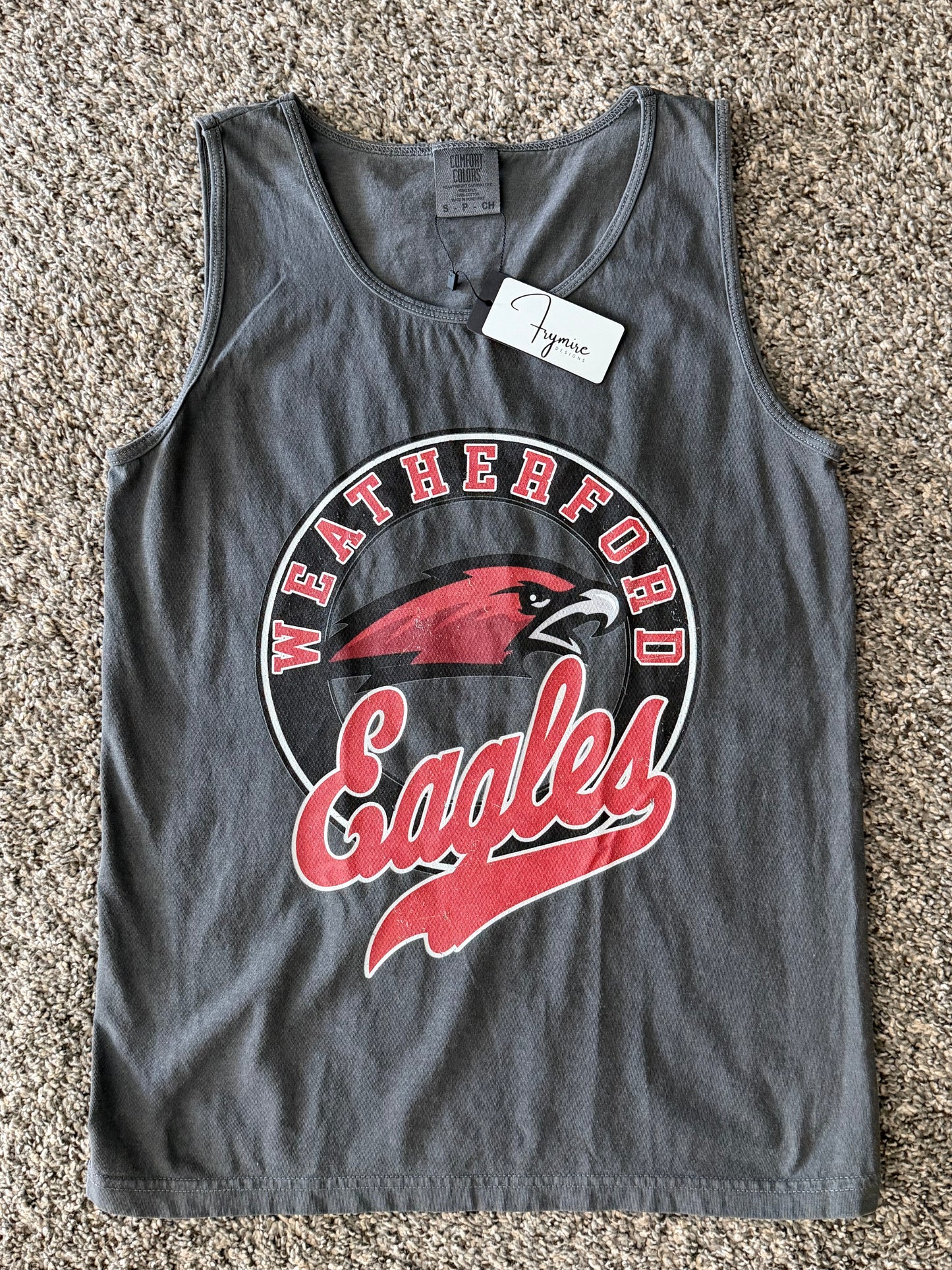 Weatherford Eagles Comfort Colors tank top